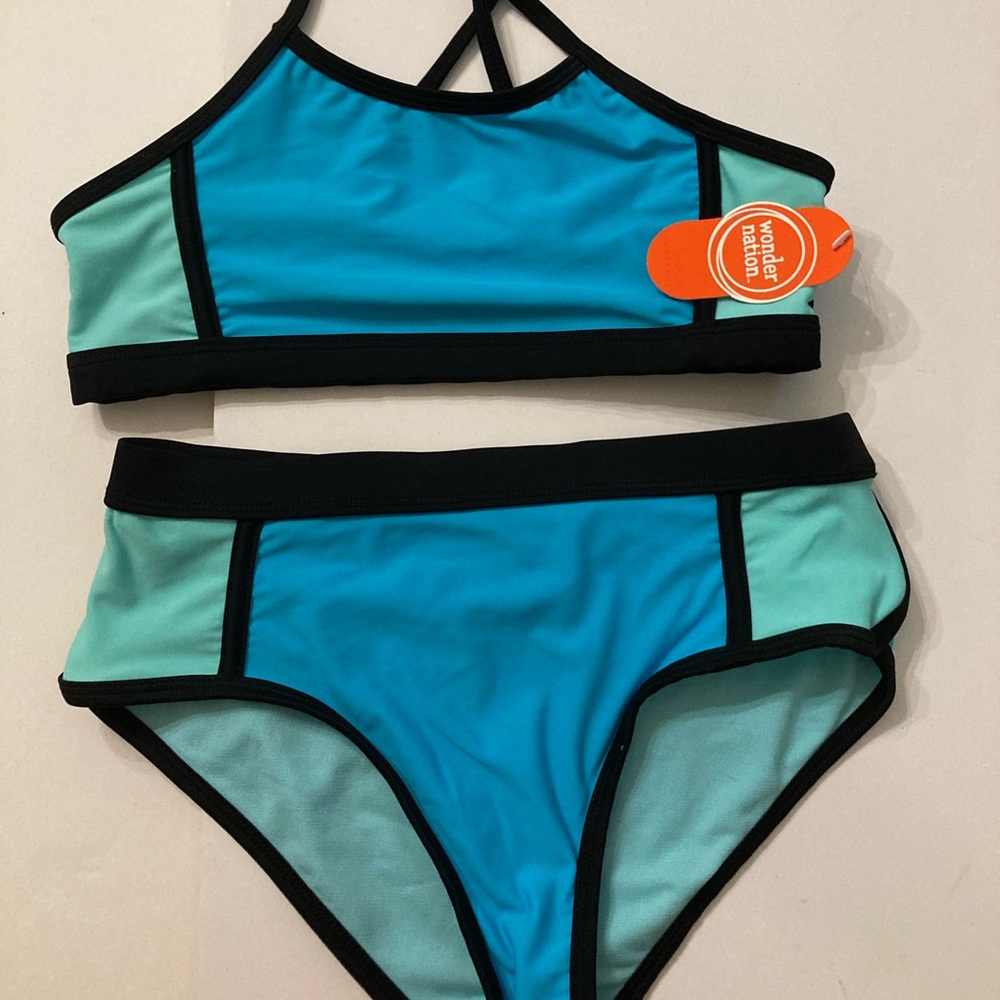 Girls Wonder Nation 2-piece Swimsuit NWT